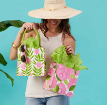 Load image into Gallery viewer, Pink Delight Reusable Gift Bag Tote
