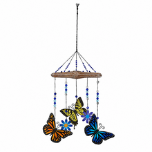 Load image into Gallery viewer, Metal Painted Butterfly Wind Chime
