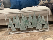 Load image into Gallery viewer, Painted Green Metal Tree Decor
