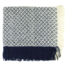 Load image into Gallery viewer, Middlebury Navy Throw Blanket
