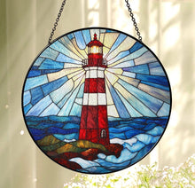 Load image into Gallery viewer, Lighthouse Stained Glass Suncatcher Collection
