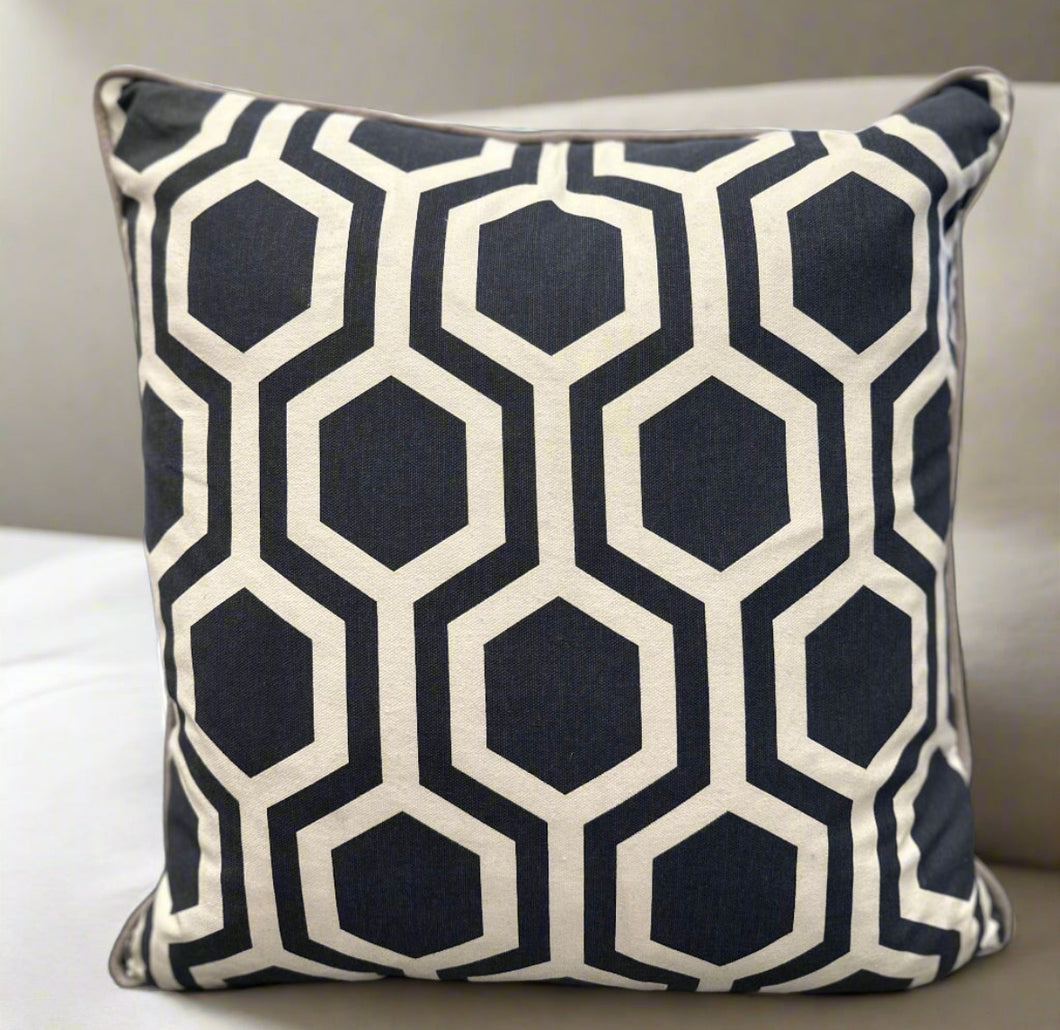 Inga Navy Accent Pillow