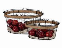 Load image into Gallery viewer, Oval Wire/Rope Basket Collection
