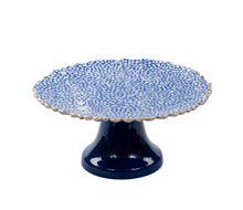Load image into Gallery viewer, Blue Shagreen Cake Stand
