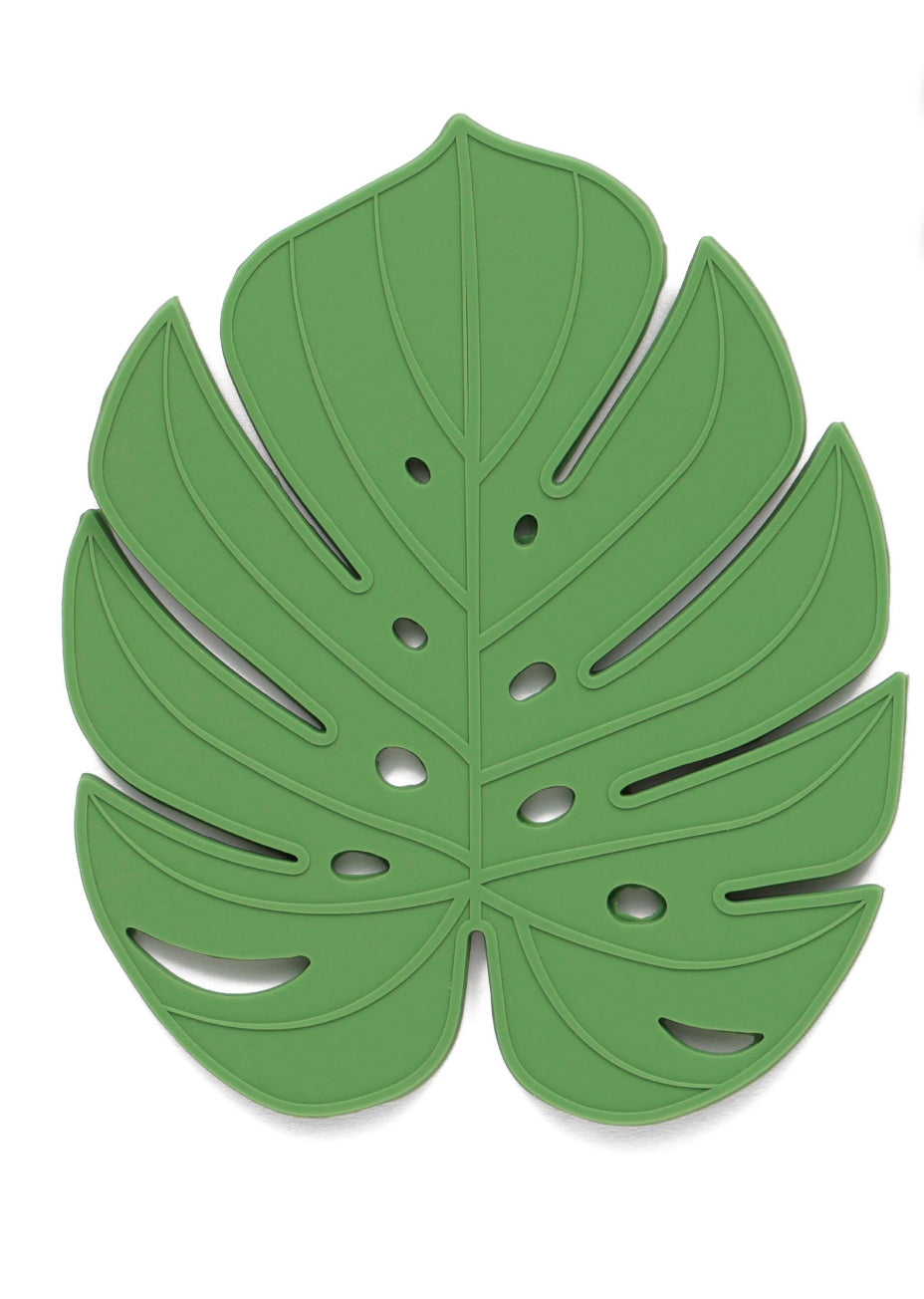 Monstera Leaf Silicone Coaster Set/4