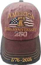 Load image into Gallery viewer, Distressed America Baseball Hat
