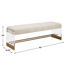 Load image into Gallery viewer, Ecru Apparition Bench
