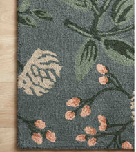 Load image into Gallery viewer, Emerald Peonies Wool Rug
