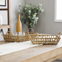 Load image into Gallery viewer, Seagrass Bamboo Tray Collection
