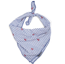Load image into Gallery viewer, Navy Anchor Dog Bandana, Collar, &amp; Lead Collection
