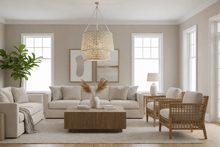 Load image into Gallery viewer, 3 Light Rope Chandelier
