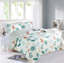 Load image into Gallery viewer, Key West Coastal King Quilt Set
