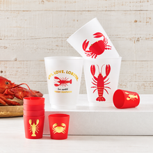 Load image into Gallery viewer, Lobster + Crab Frost Cups- S/8
