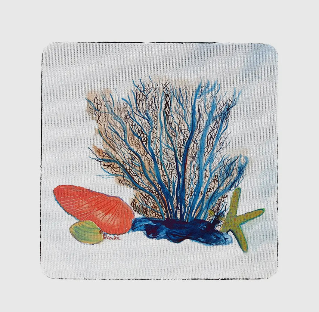 Coral & Shells Coaster S/4