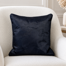 Load image into Gallery viewer, Cowhide Sapphire Navy Blue Pillow
