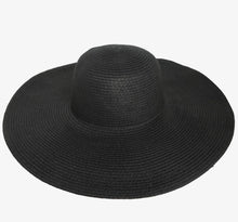 Load image into Gallery viewer, Simple Black Floppy Oversized Sun Hat
