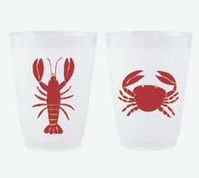 Load image into Gallery viewer, Lobster + Crab Frost Cups- S/8
