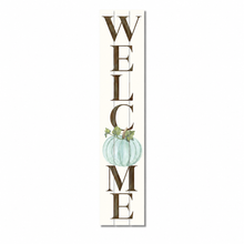 Load image into Gallery viewer, “Welcome Pumpkin” Indoor/Outdoor Wood Sign
