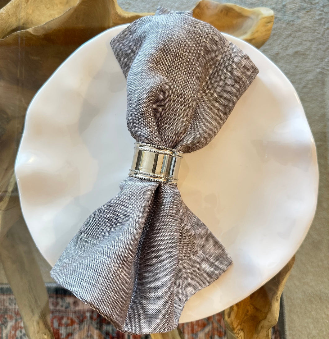 Chambray Bark Cloth Napkin