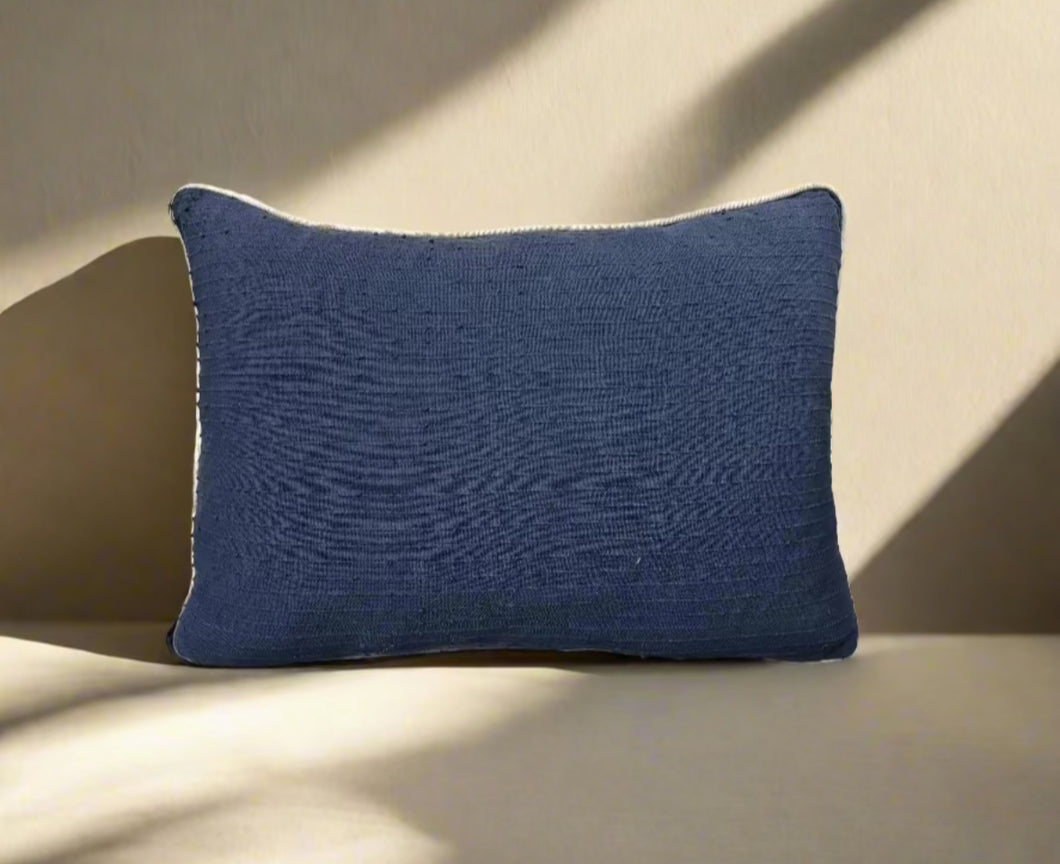 Blue Morea Lumbar Pillow