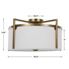 Load image into Gallery viewer, Colfax Semi Flush Mount Light 11" x 21"
