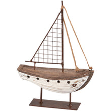 Load image into Gallery viewer, Primitive Sailboat Sitter

