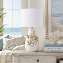 Load image into Gallery viewer, Rose Garden Ceramic Table Lamp
