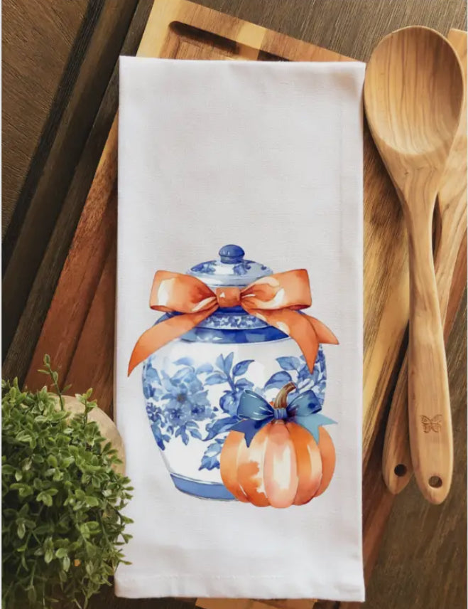 Pumpkin Ginger Jar Tea Towel