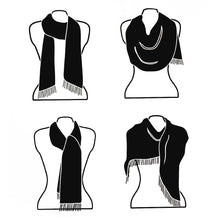 Load image into Gallery viewer, Fringe Edge American Flag Scarf
