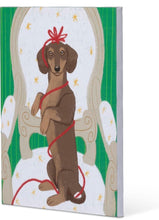 Load image into Gallery viewer, Holiday Canvas Dachshund
