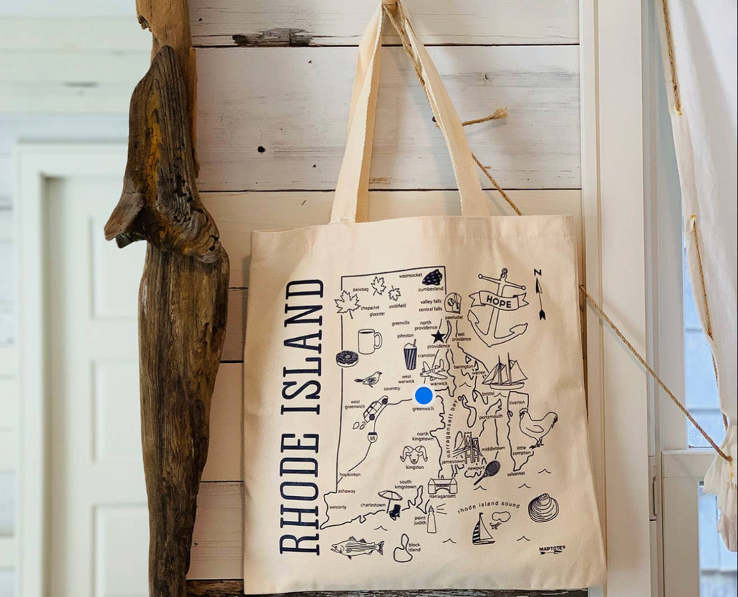 Rhode Island Canvas Grocery Tote