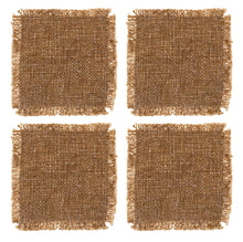 Load image into Gallery viewer, Ochre Double Stitched Coasters- S/4
