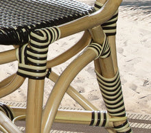 Load image into Gallery viewer, French Weave Black &amp; Cream Bistro Chair
