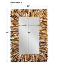 Load image into Gallery viewer, Teak Branch Mirror
