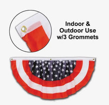 Load image into Gallery viewer, Stars &amp; Stripes Fabric Bunting 4'
