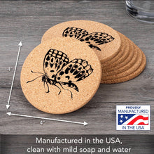 Load image into Gallery viewer, Butterfly Cork Coaster
