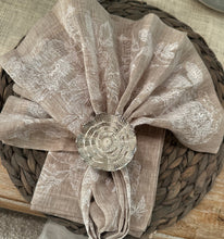 Load image into Gallery viewer, Lotus Silver Metal Napkin Ring
