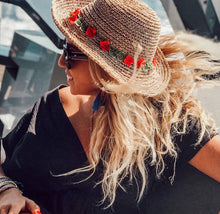 Load image into Gallery viewer, Evie Straw Handwoven Boho Hat Collection
