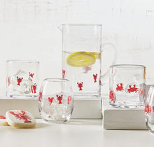 Load image into Gallery viewer, Lobster Icon Glass Pitcher
