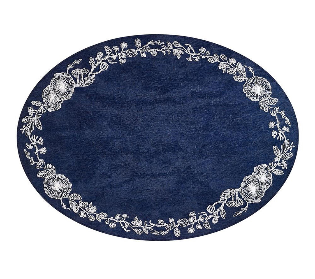 Jardin Placemat - Navy