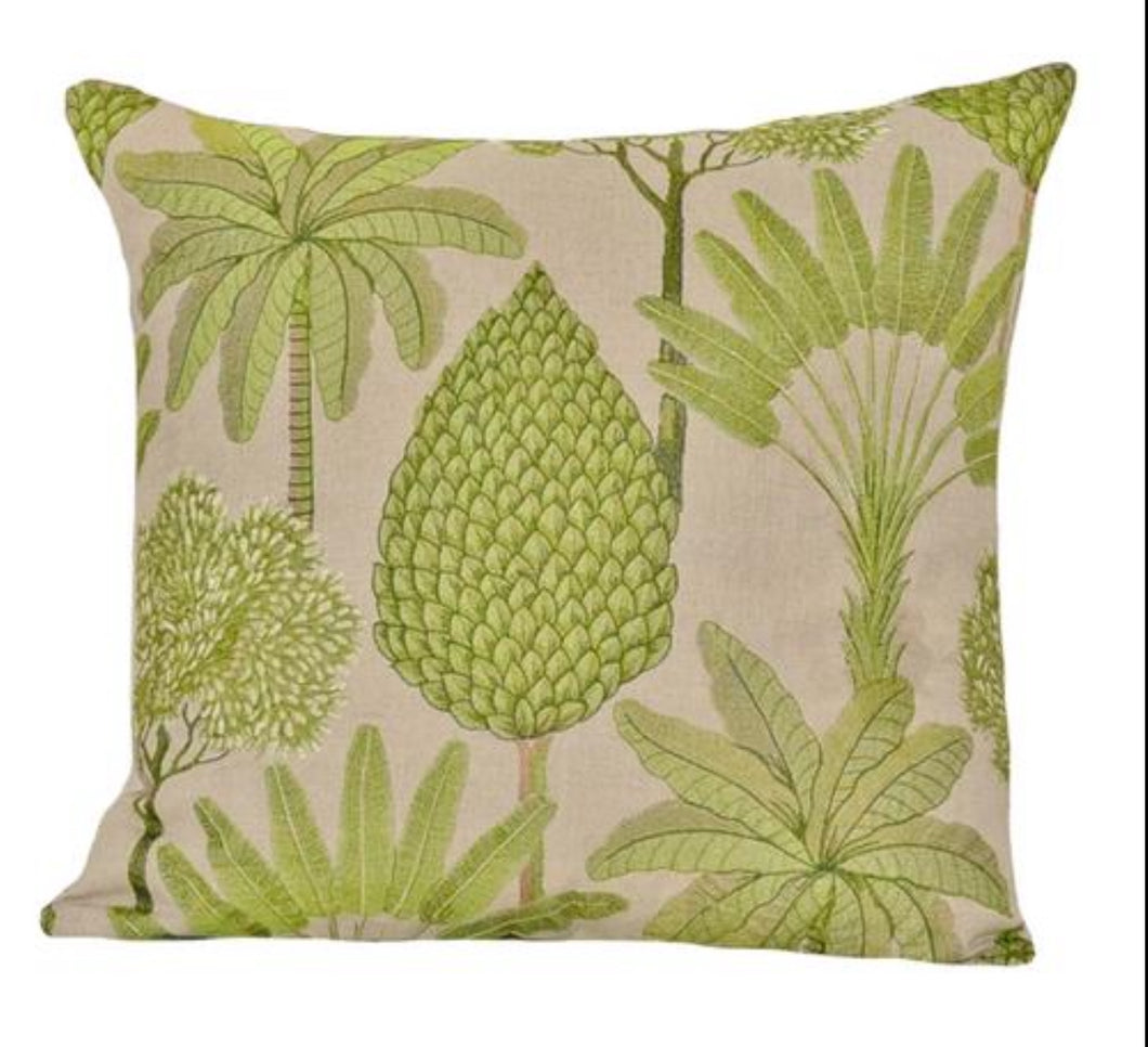 Majorelle Botanical Embroidered Pillow