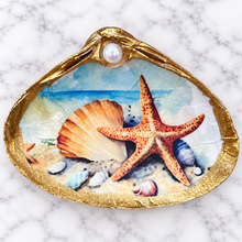 Load image into Gallery viewer, Decoupage Shell Trinket Dish Collection
