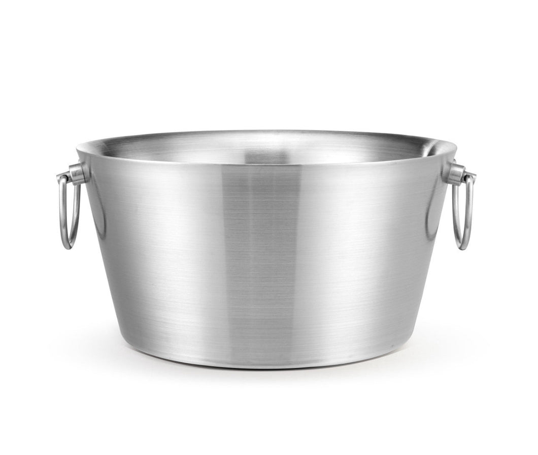 Silver Double-Walled Beverage Tub