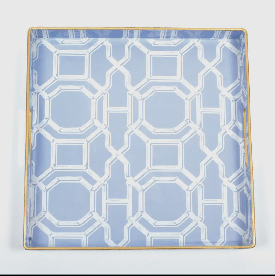 Bamboo Trellis Square Tray 13