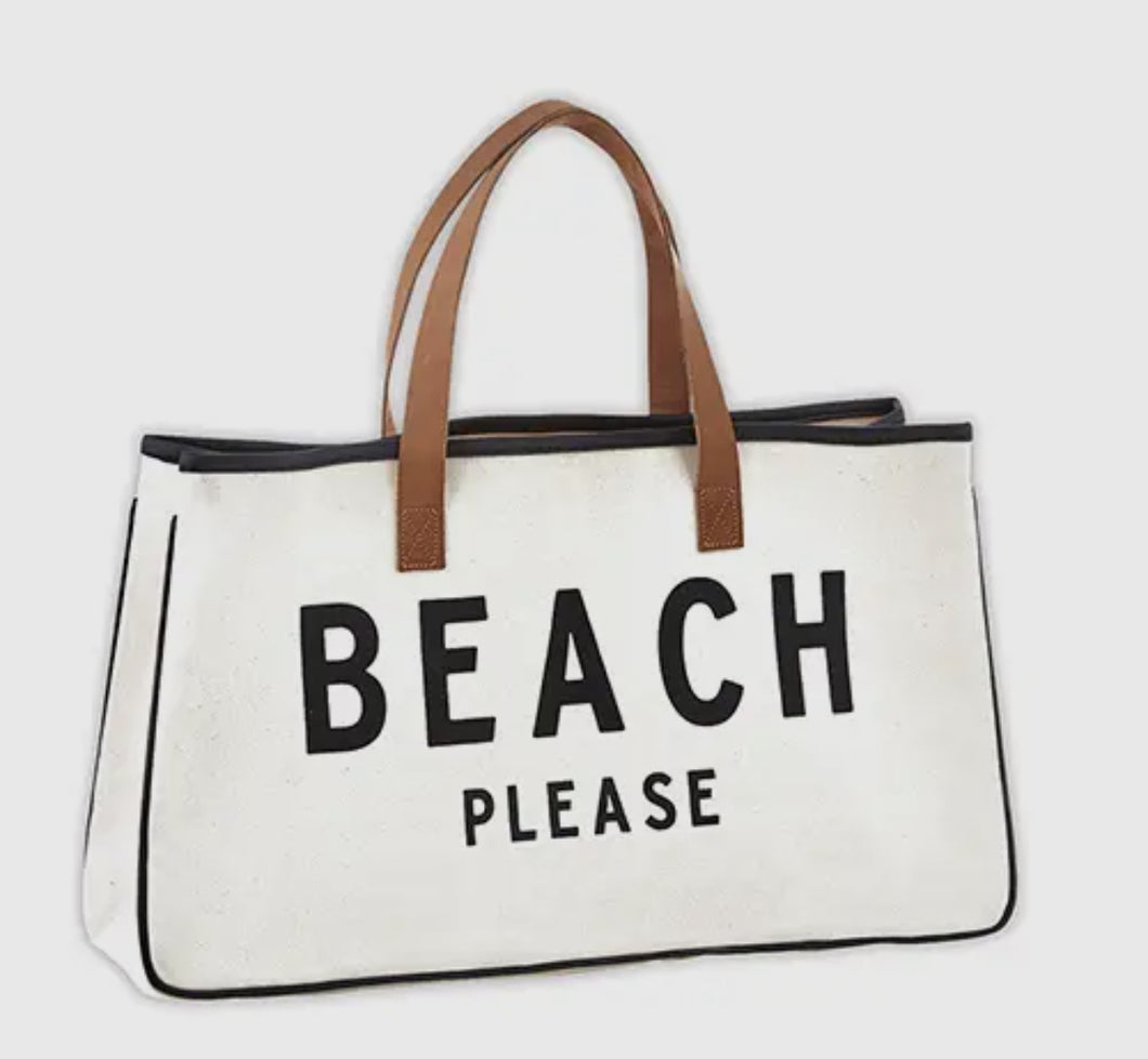 Beach Please Tote Handbag