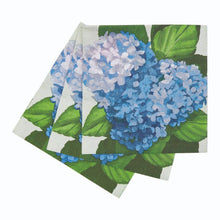 Load image into Gallery viewer, Blue Hydrangea Paper Cocktail Napkins
