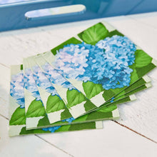 Load image into Gallery viewer, Blue Hydrangea Paper Cocktail Napkins
