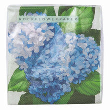 Load image into Gallery viewer, Blue Hydrangea Paper Cocktail Napkins
