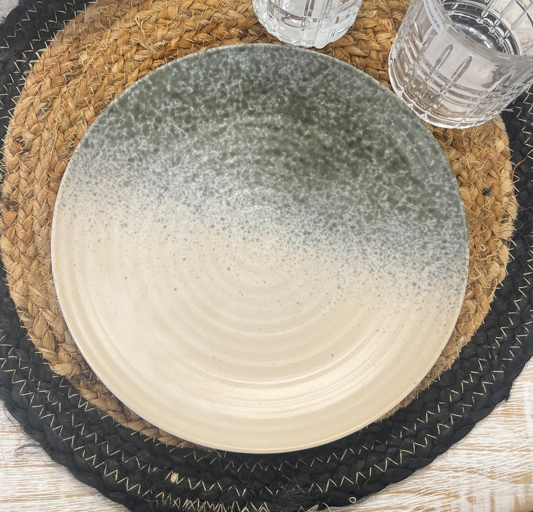 Matte Reactive Glaze Stoneware Plates