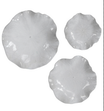 Load image into Gallery viewer, Trio of Ceramic Flowers Wall Decor
